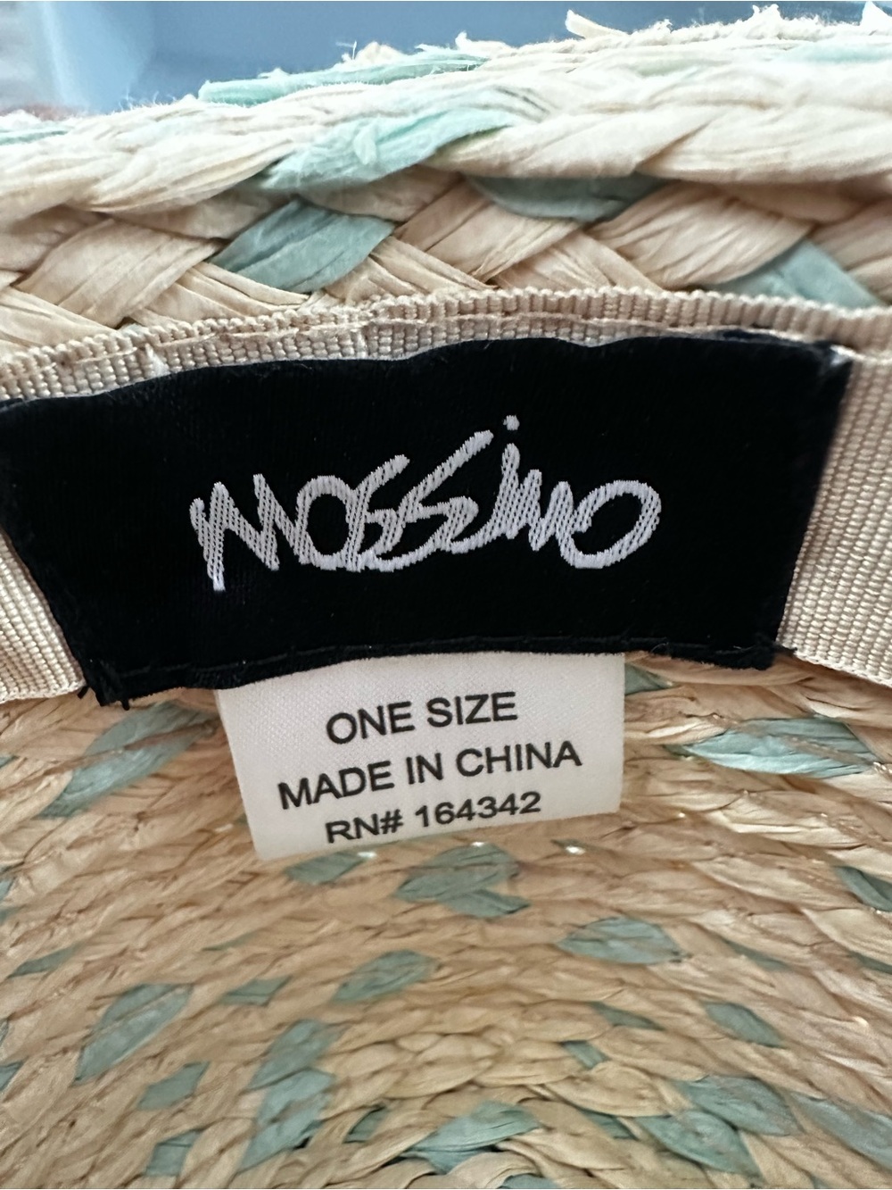 Mossimo Supply Co. Straw Hat with Mint Accents - Picture 3 of 3